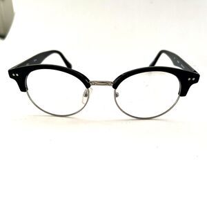 Eye Q Eyeglasses Browline MP104 Designer Frames Only Black 48-20-145